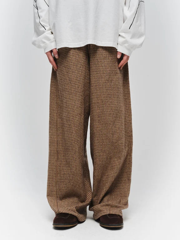 3D Easy Slacks (Brown Check)
