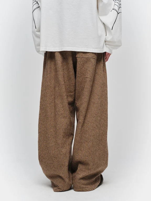 3D Easy Slacks (Brown Check)