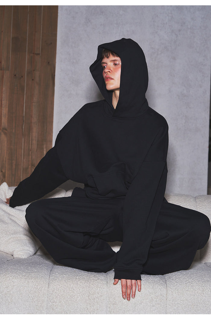 Loose-fit hooded sweatshirt