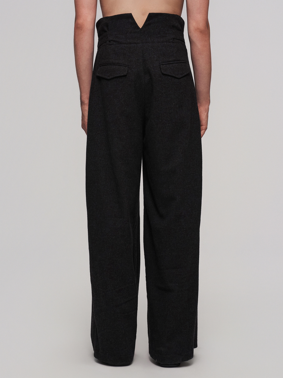 Velvet Mist Pleated Trousers