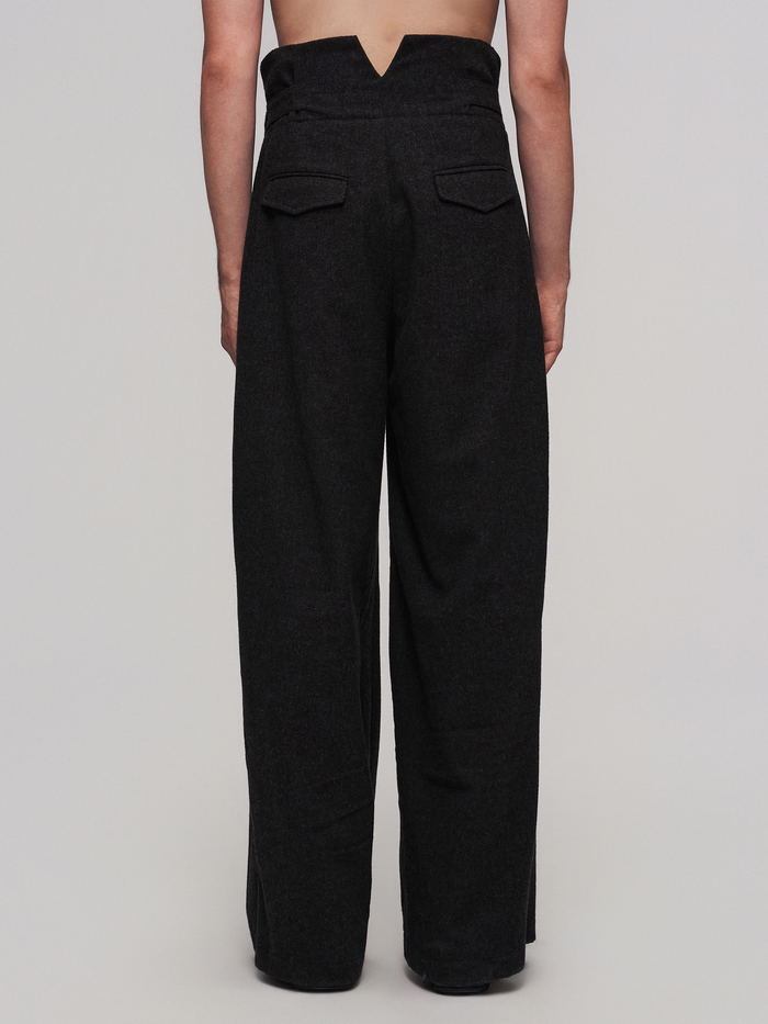 Velvet Mist Pleated Trousers