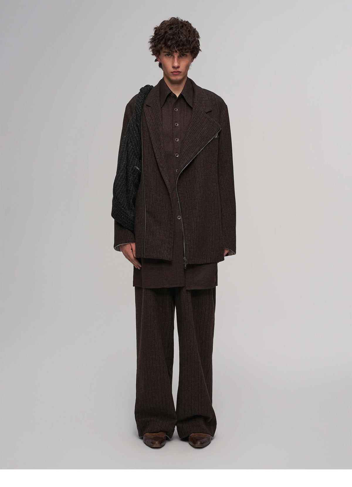 Basic Suit Pants (Brown)