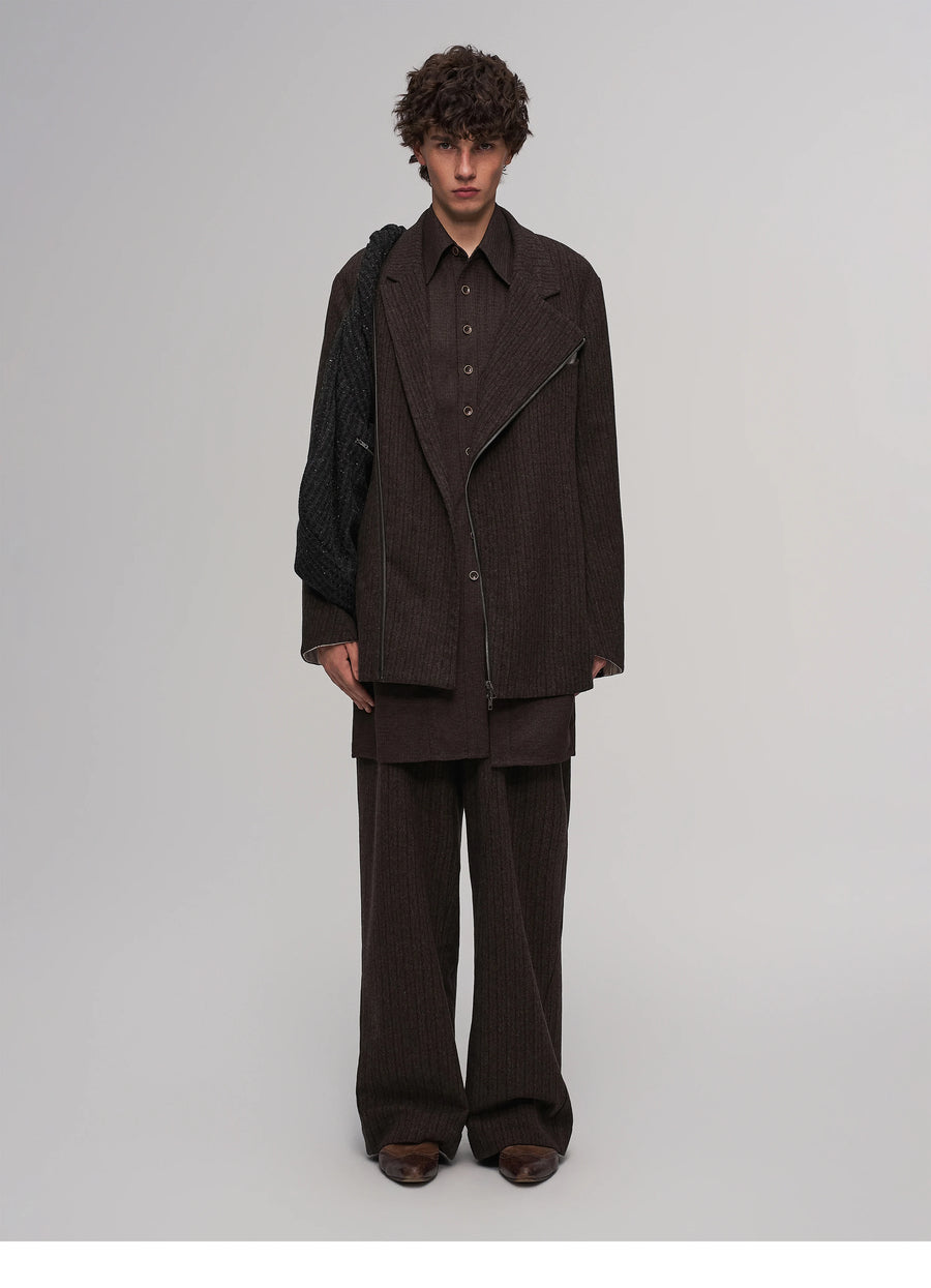 Basic Suit Pants (Brown)