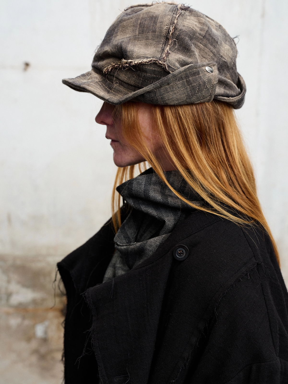 Raw-Edge Folded Hat