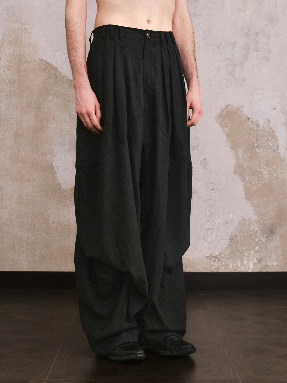 Layered Wing Harem Pants