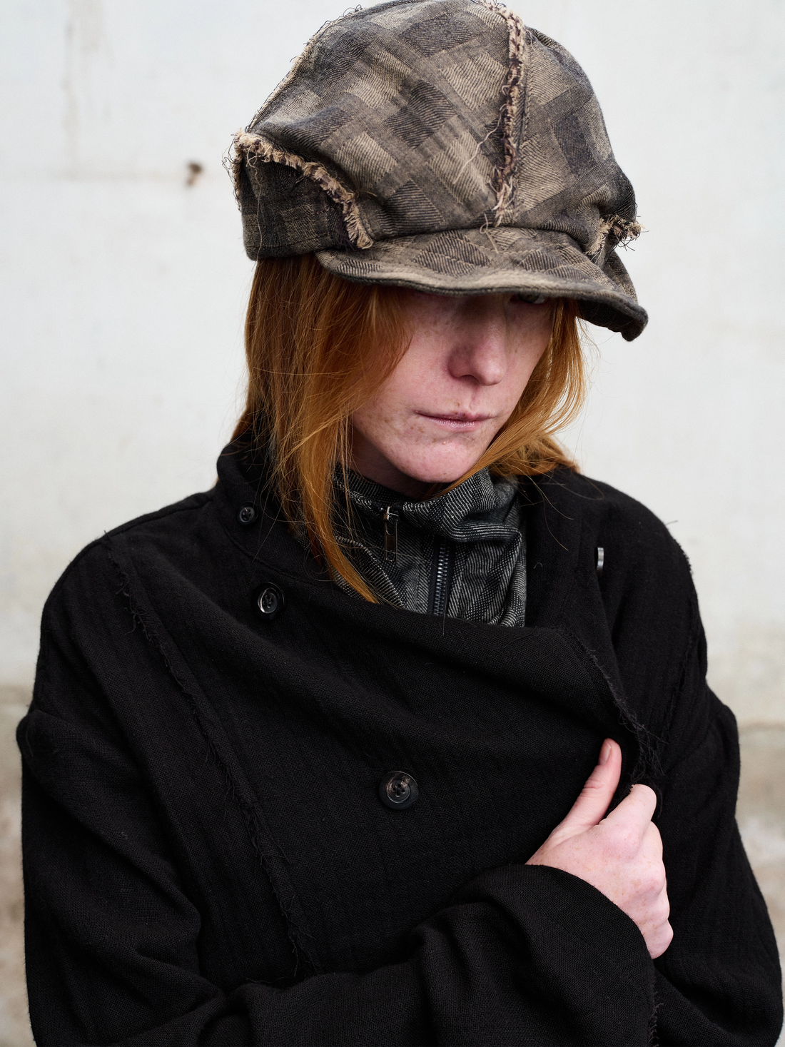Raw-Edge Folded Hat