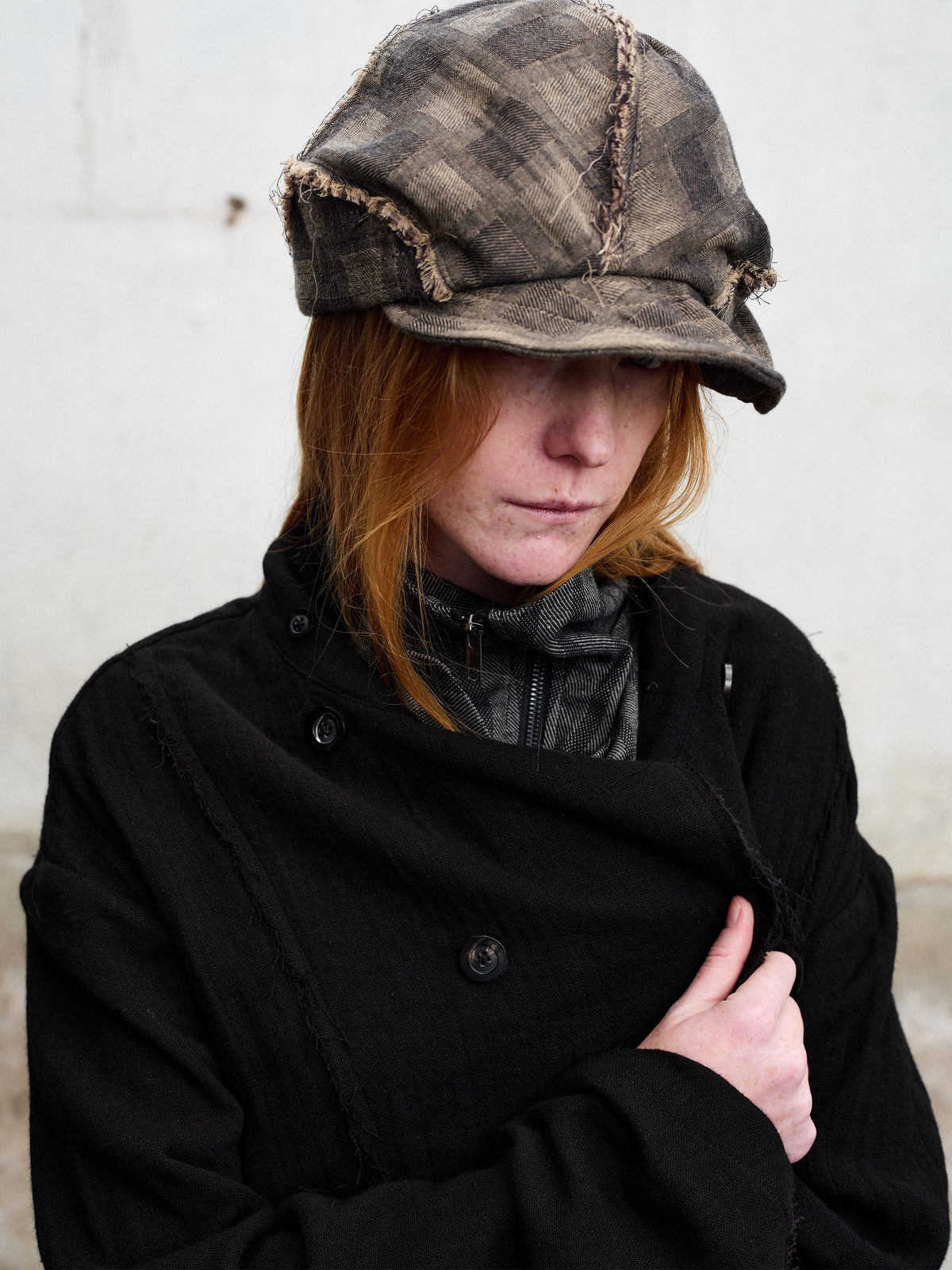 Raw-Edge Folded Hat