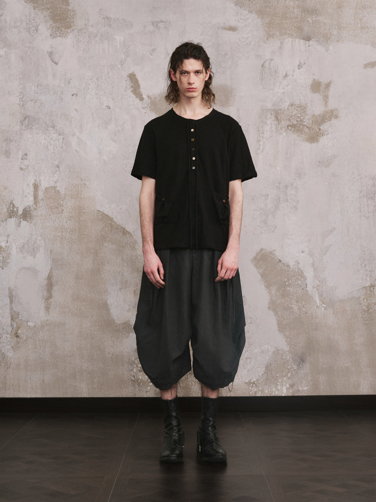 Afterimage Tie Short Sleeve