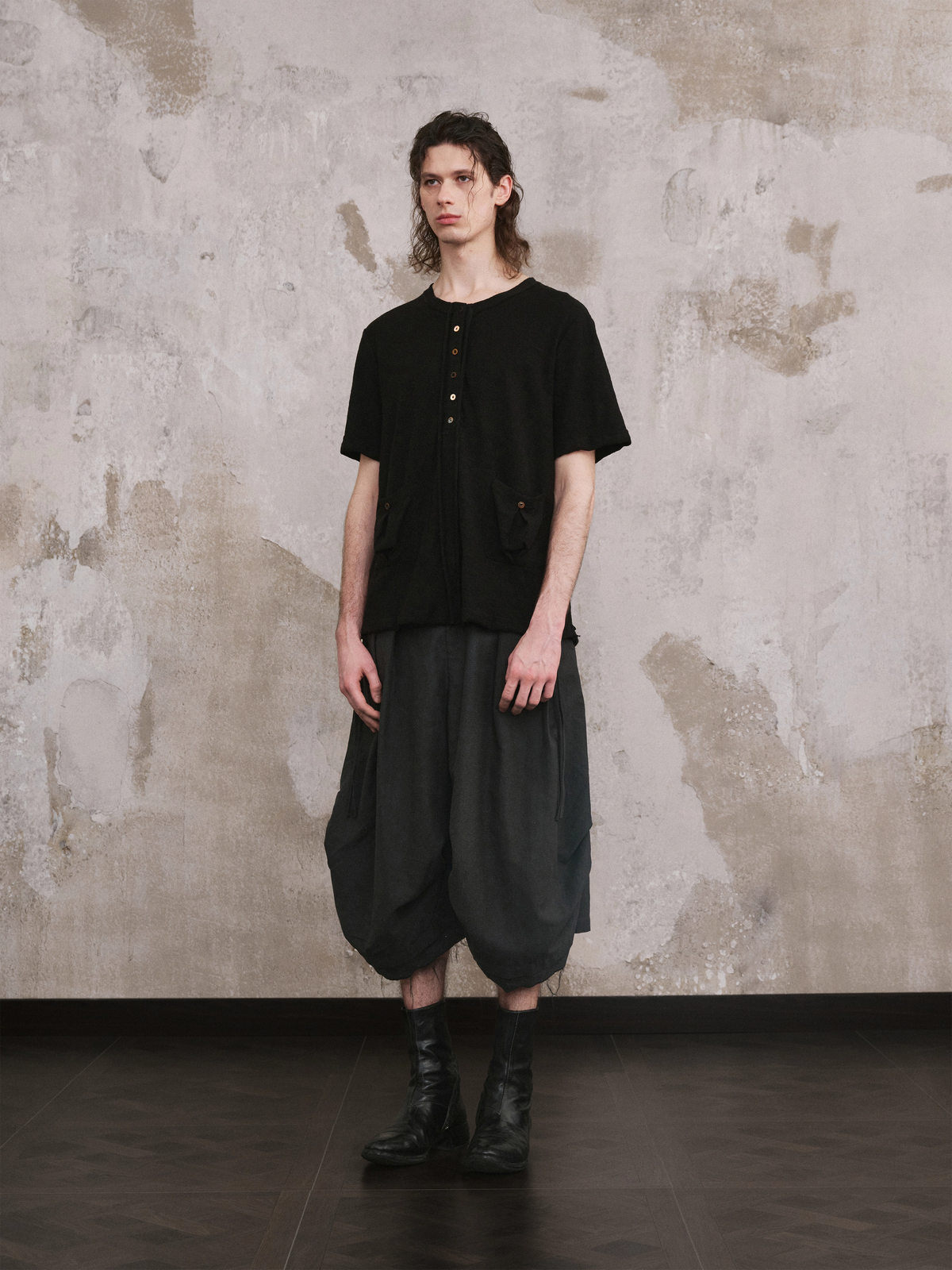 Afterimage Tie Short Sleeve