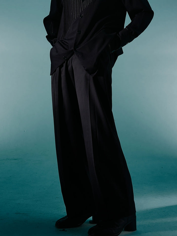 Mid-Rise Straight-Leg Trousers