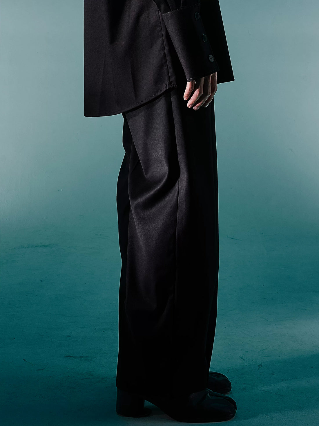 Mid-Rise Straight-Leg Trousers