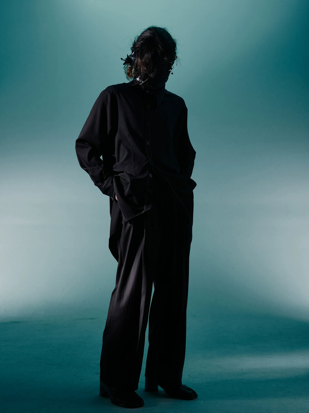Mid-Rise Straight-Leg Trousers