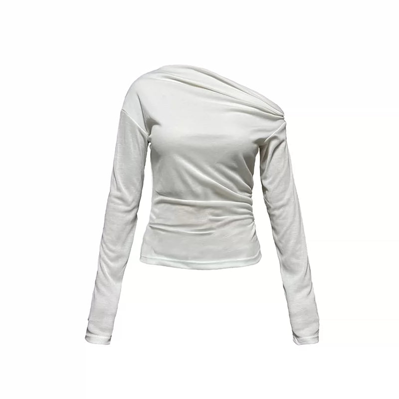 Womens Twisted collar T-Shirt