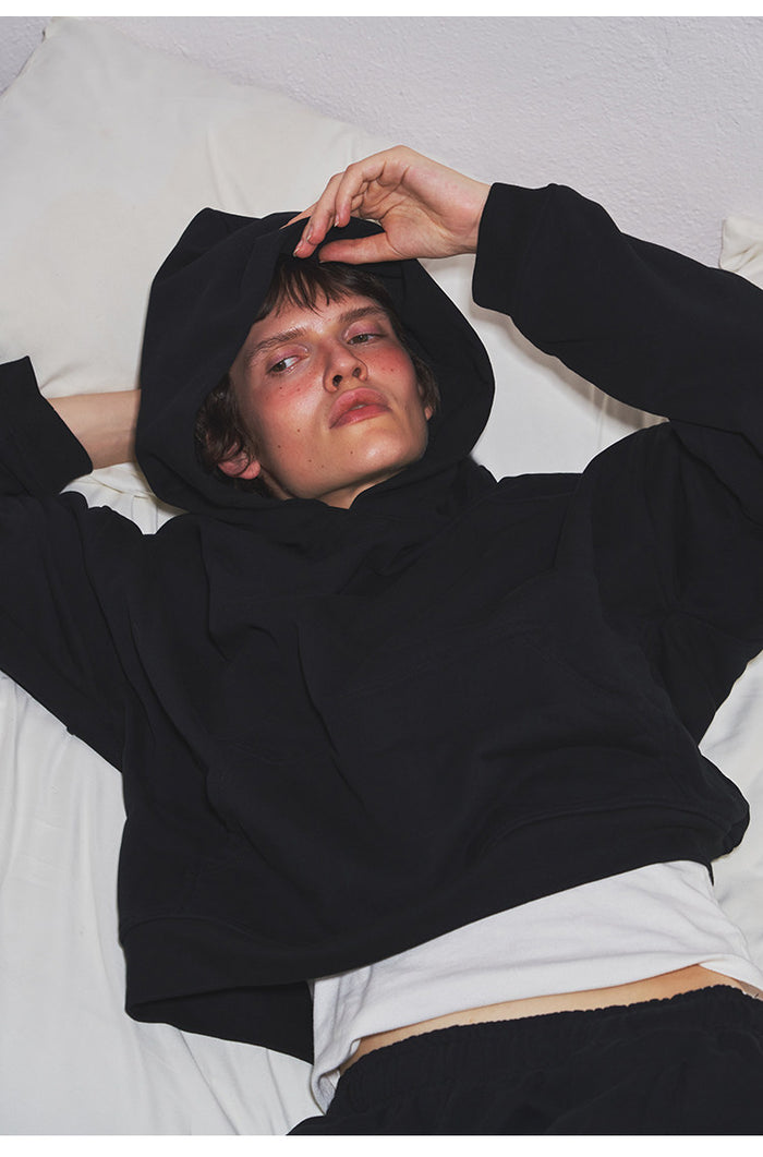 Loose-fit hooded sweatshirt