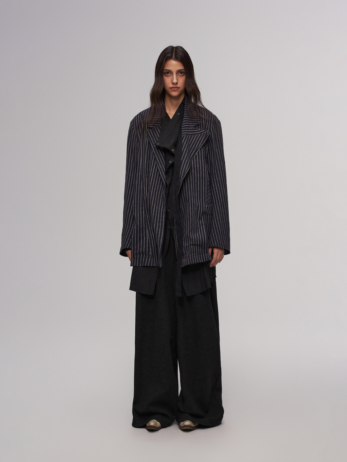 Velvet Mist Pleated Trousers