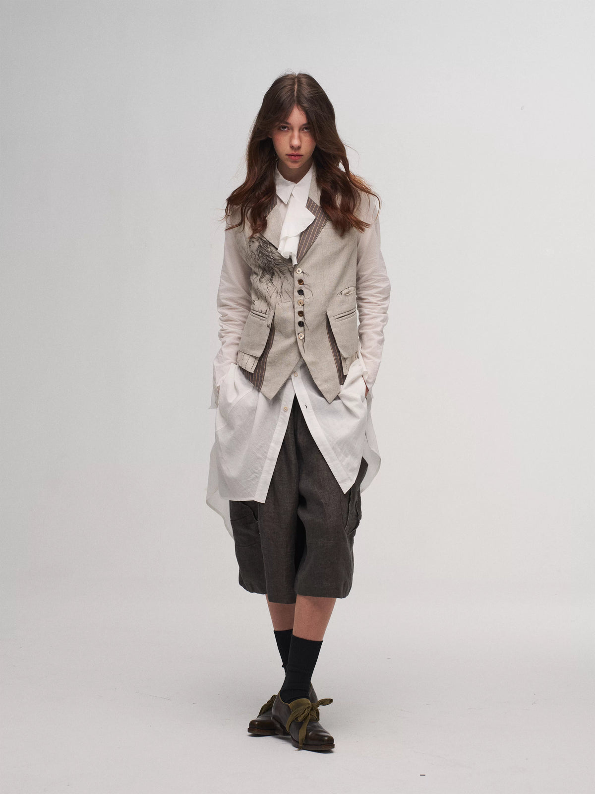 Pleated Shirt Dress