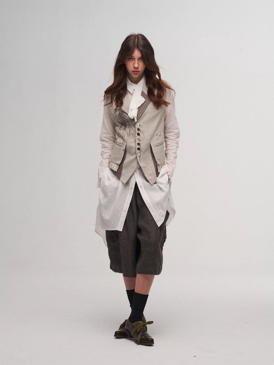 Pleated Shirt Dress