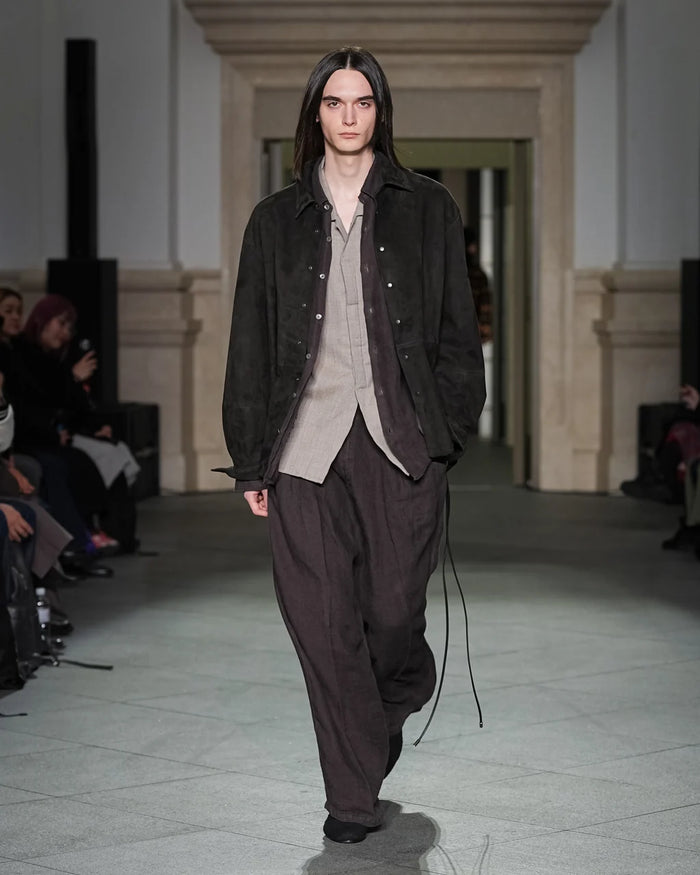 Wool Cross-Line Shirt