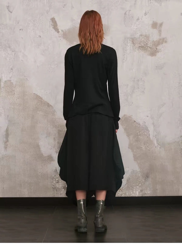 Twisted-Panel Long Sleeve, back view