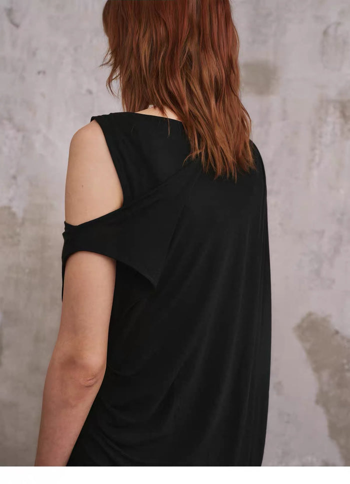 Layered Wing Cape Vest, front full view