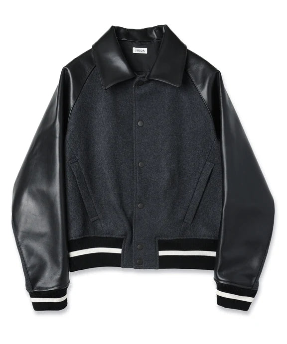 Draping Varsity Jacket