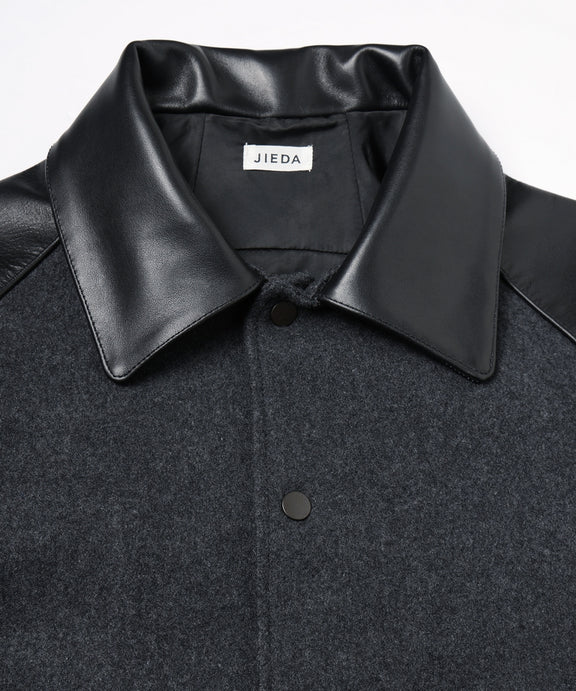 Draping Varsity Jacket