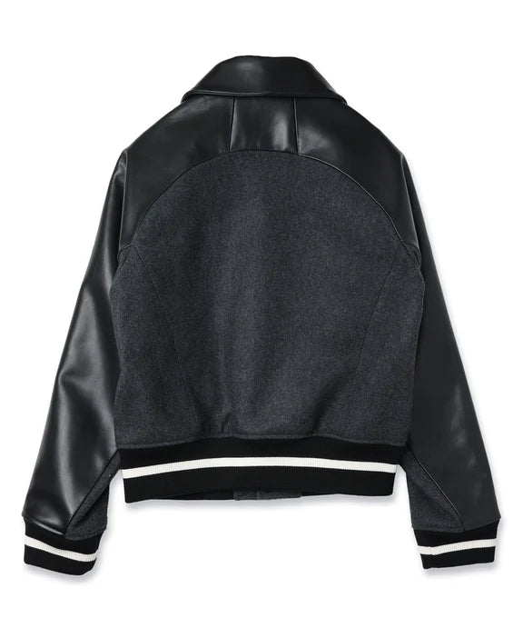Draping Varsity Jacket