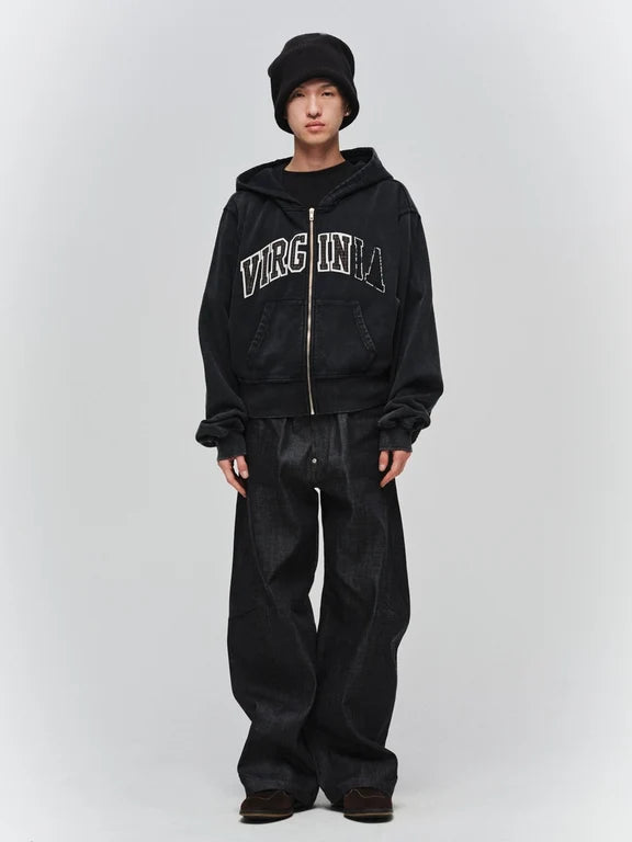 Virginia Hoodie (Faded Black)