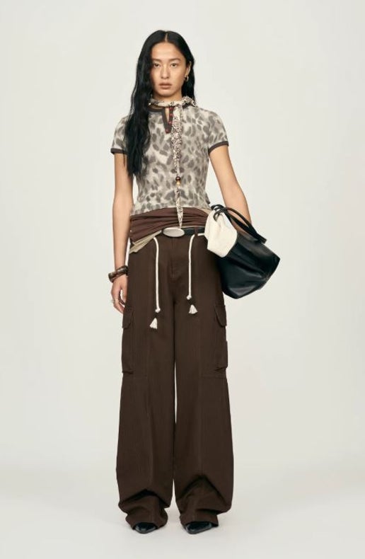 Heavyweight Workwear Loose Straight-Leg Trousers