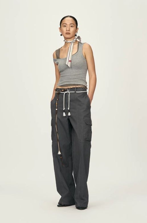 Heavyweight Workwear Loose Straight-Leg Trousers