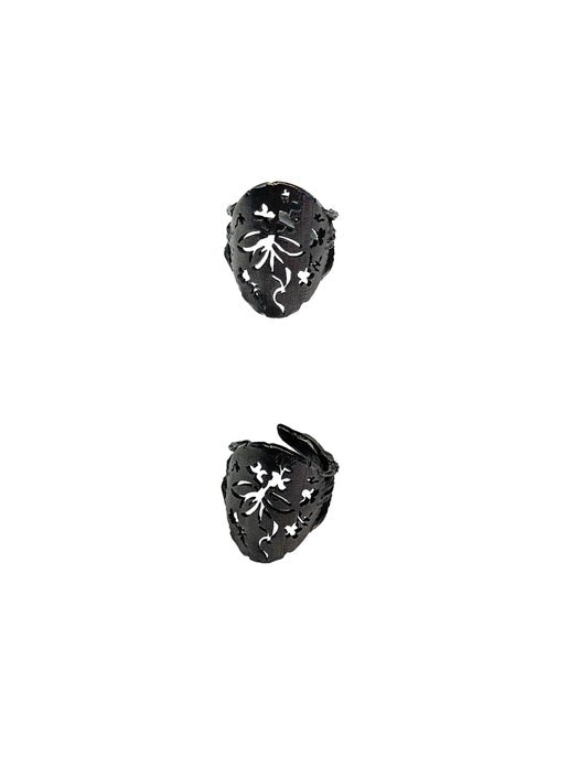 Oval Bouquet Carved Ring