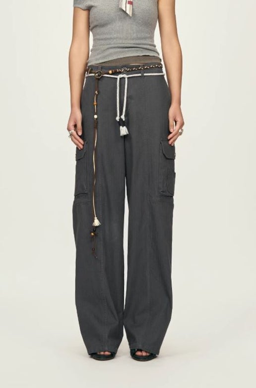 Heavyweight Workwear Loose Straight-Leg Trousers
