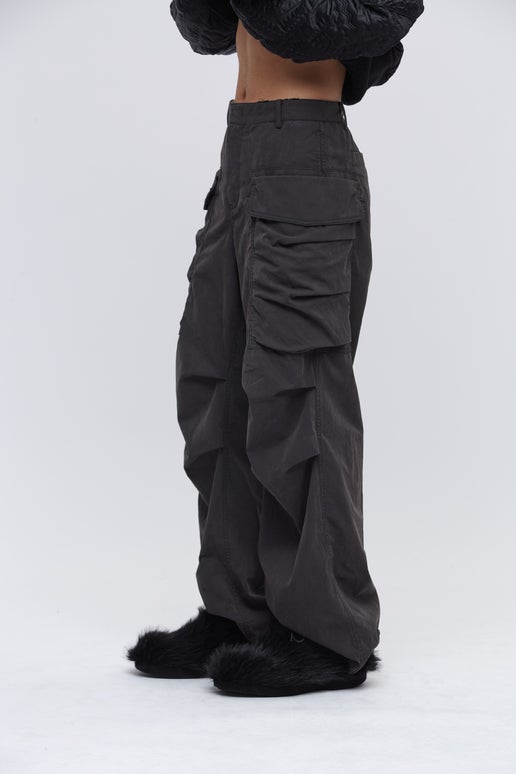 3D Structured Cargo Pants