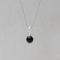 "Eloquent Fruit" Ebony & Sterling Silver Pendant Necklace