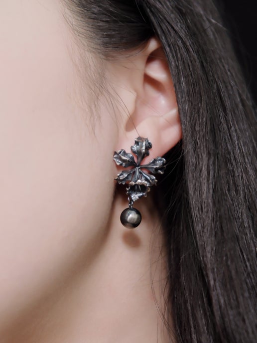 Dewy Orchid Earrings