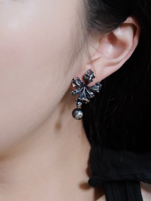 Dewy Orchid Earrings