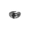 Hollowed Rain Pattern Ring