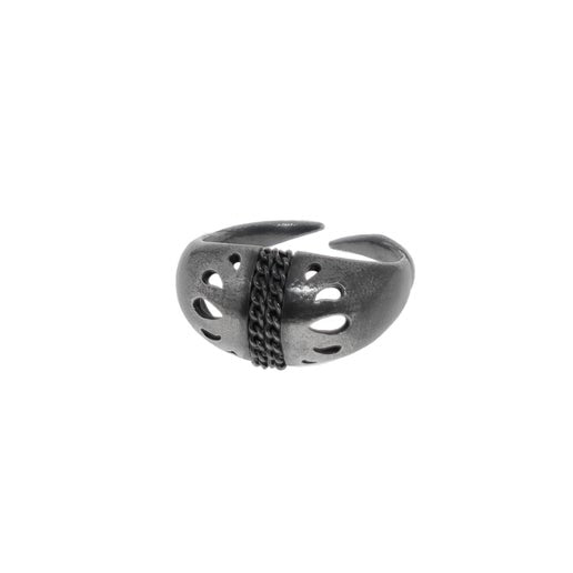 Hollowed Rain Pattern Ring
