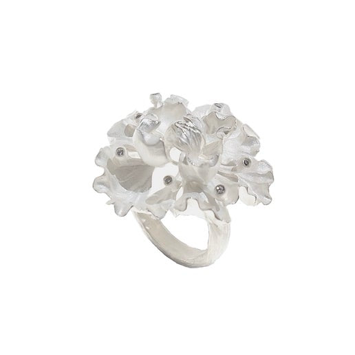 Blooming Hibiscus Ring
