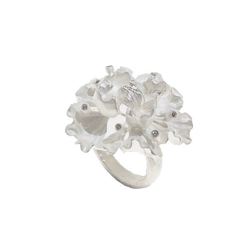 Blooming Hibiscus Ring
