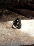 Oval Bouquet Carved Ring
