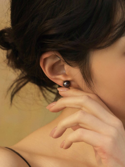 Small Hollowed Spheriform Earrings