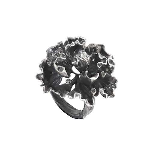 Blooming Hibiscus Ring