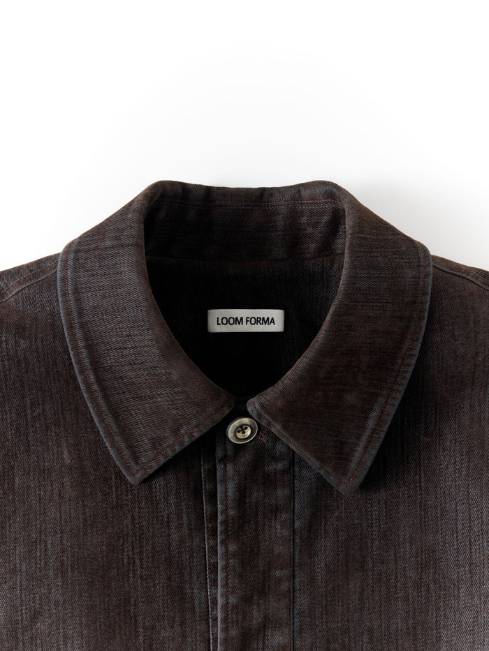 Prism Jacket, collar and button detail