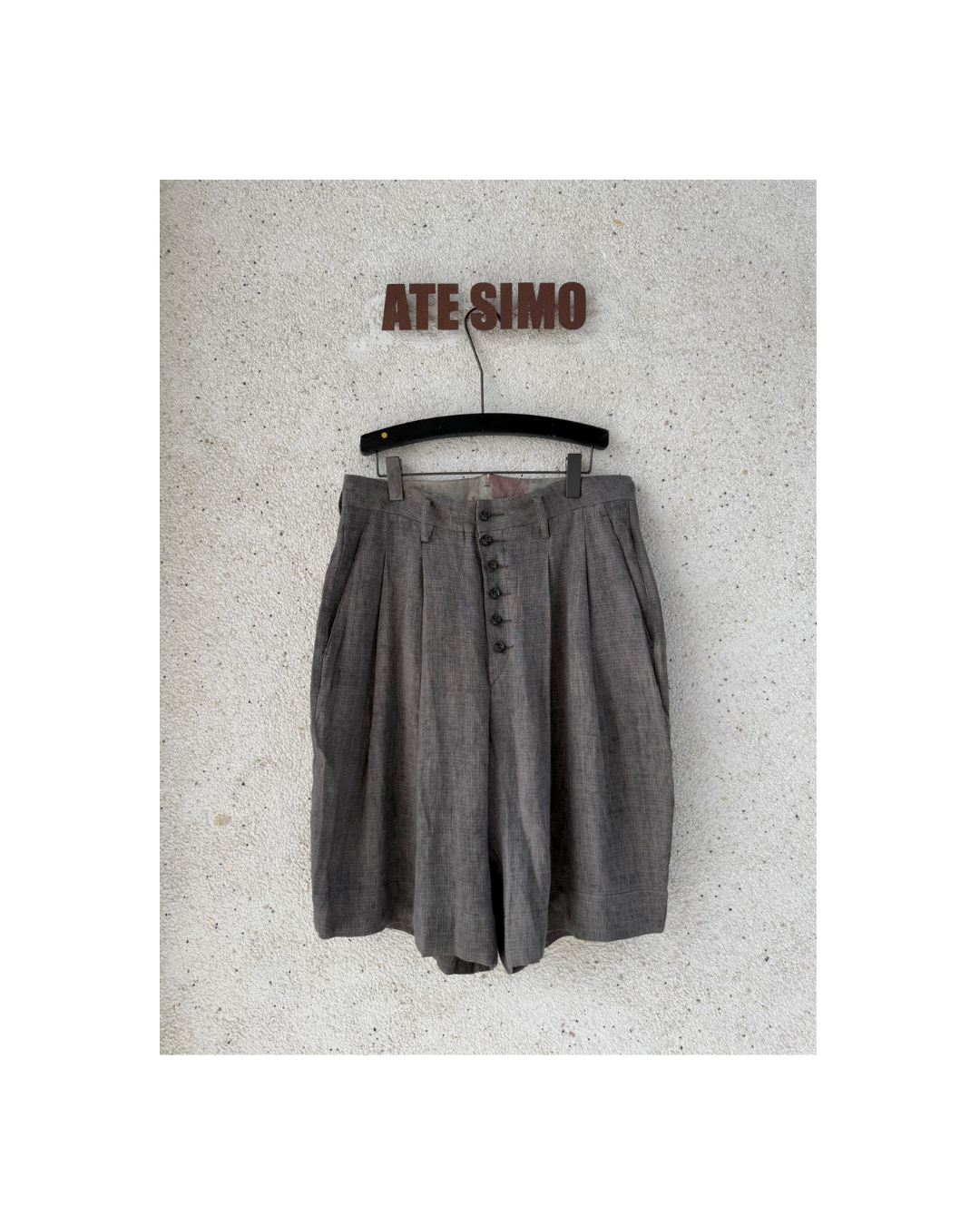 Double-pleat relaxed-fit shorts