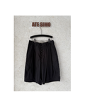 Double-pleat relaxed-fit shorts